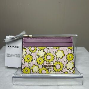 Coach Floral Card Holder